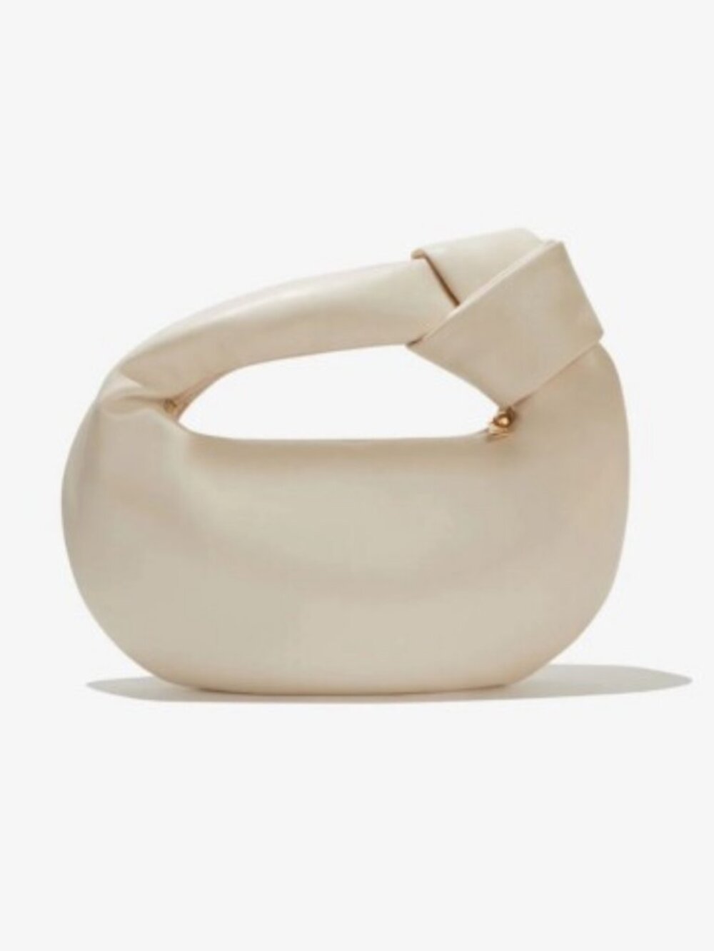 Melie Bianco NWT Off White Vegan Leather Knot Handle Mini Bag